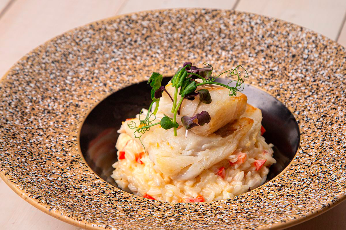 Треска на гриле