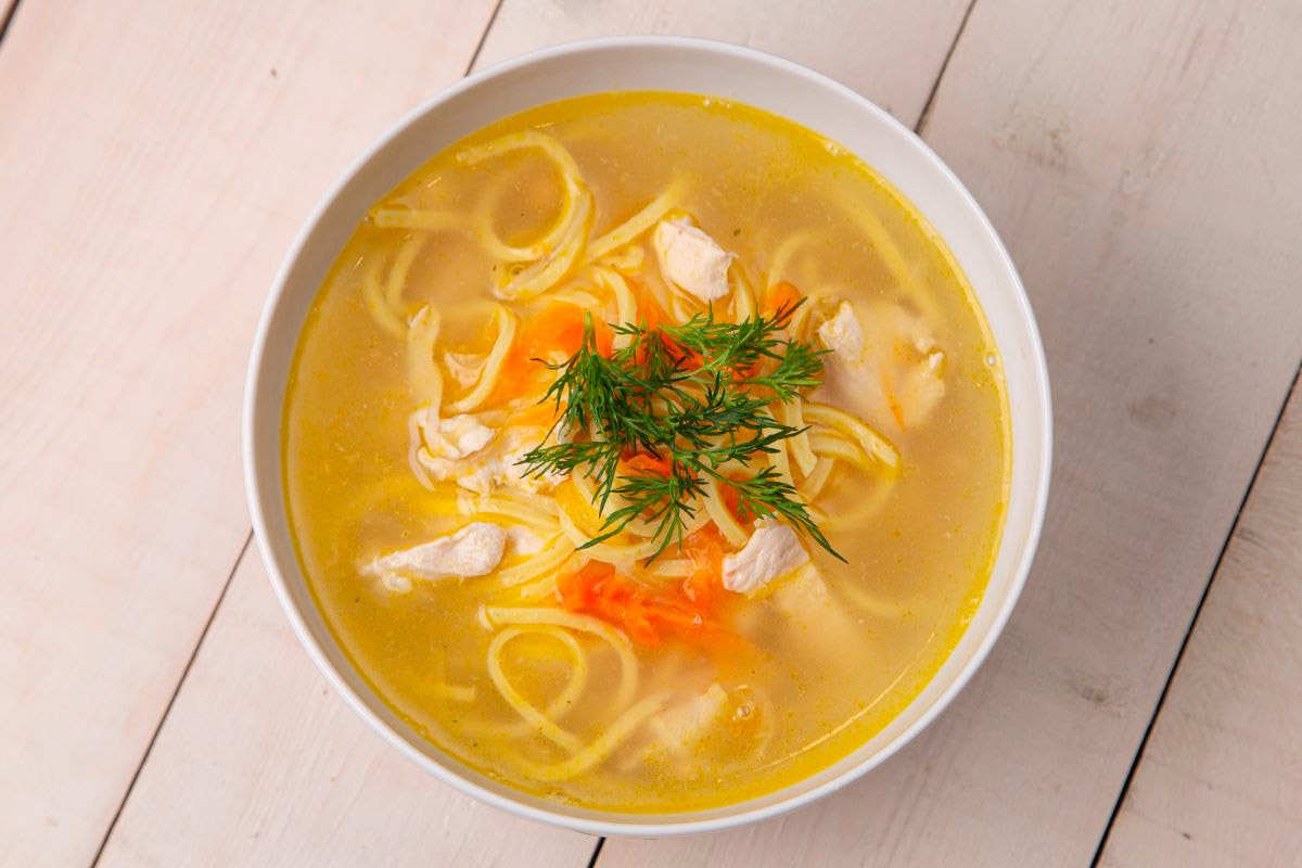 Куриный суп с лапшой